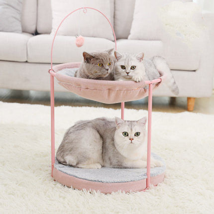 Removable & Washable Cat Hammock Pet Bed | Comfortable Hanging Sleeping Bed