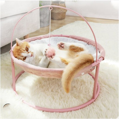 Removable & Washable Cat Hammock Pet Bed | Comfortable Hanging Sleeping Bed