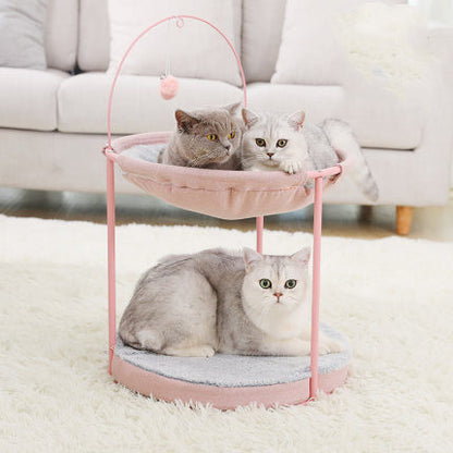 Removable & Washable Cat Hammock Pet Bed | Comfortable Hanging Sleeping Bed