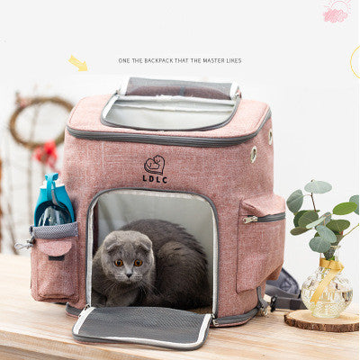 Transparent Portable Cat Backpack – Breathable Pet Carrier Travel Bag