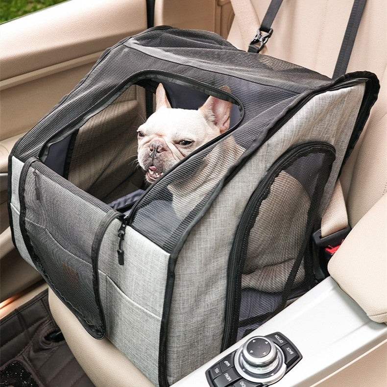 Portable Foldable Waterproof Pet Cage & Thickened Dog Mat for Car – Hard-wearing & Travel Friendly