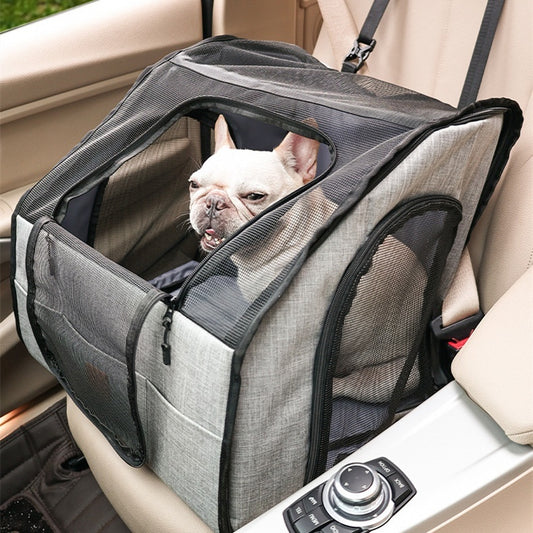 Portable Foldable Waterproof Pet Cage & Thickened Dog Mat for Car – Hard-wearing & Travel Friendly