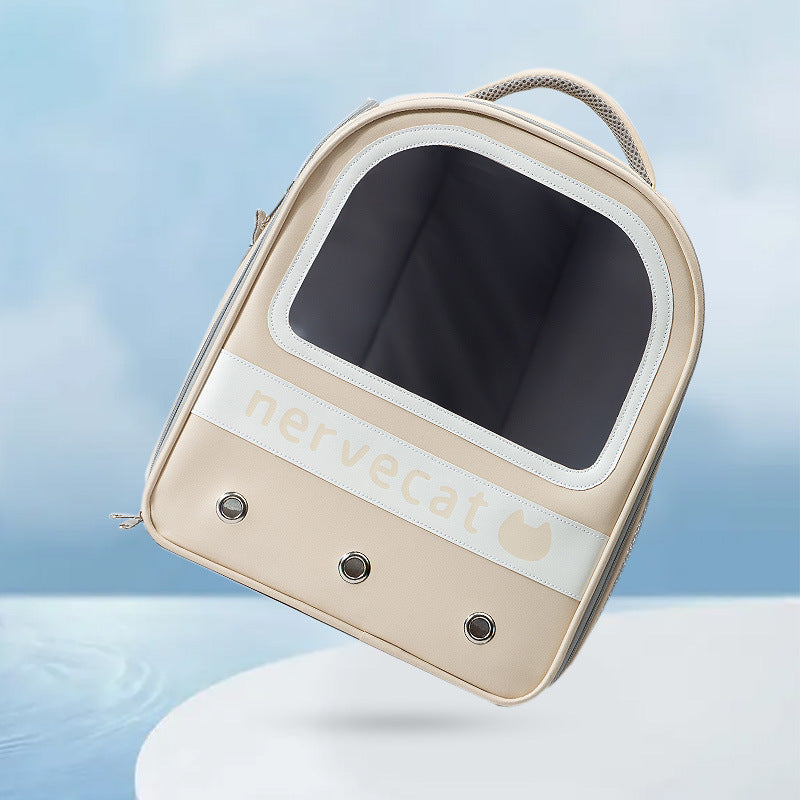 Portable Large-Capacity Breathable Cat Carrier Bag – Travel Pet Backpack