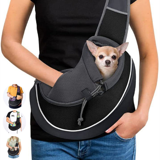 Portable Pet Carrier Crossbody Bag for Dogs & Cats – Outdoor Travel Shoulder Bag